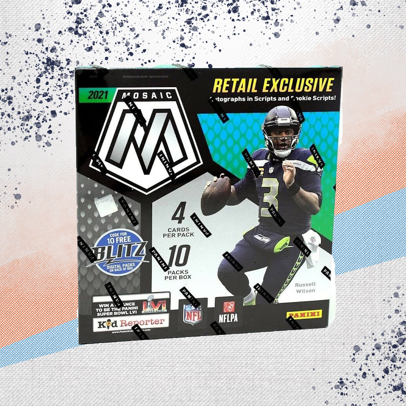 2021 Panini Mosaic Football Walmart Mega Box