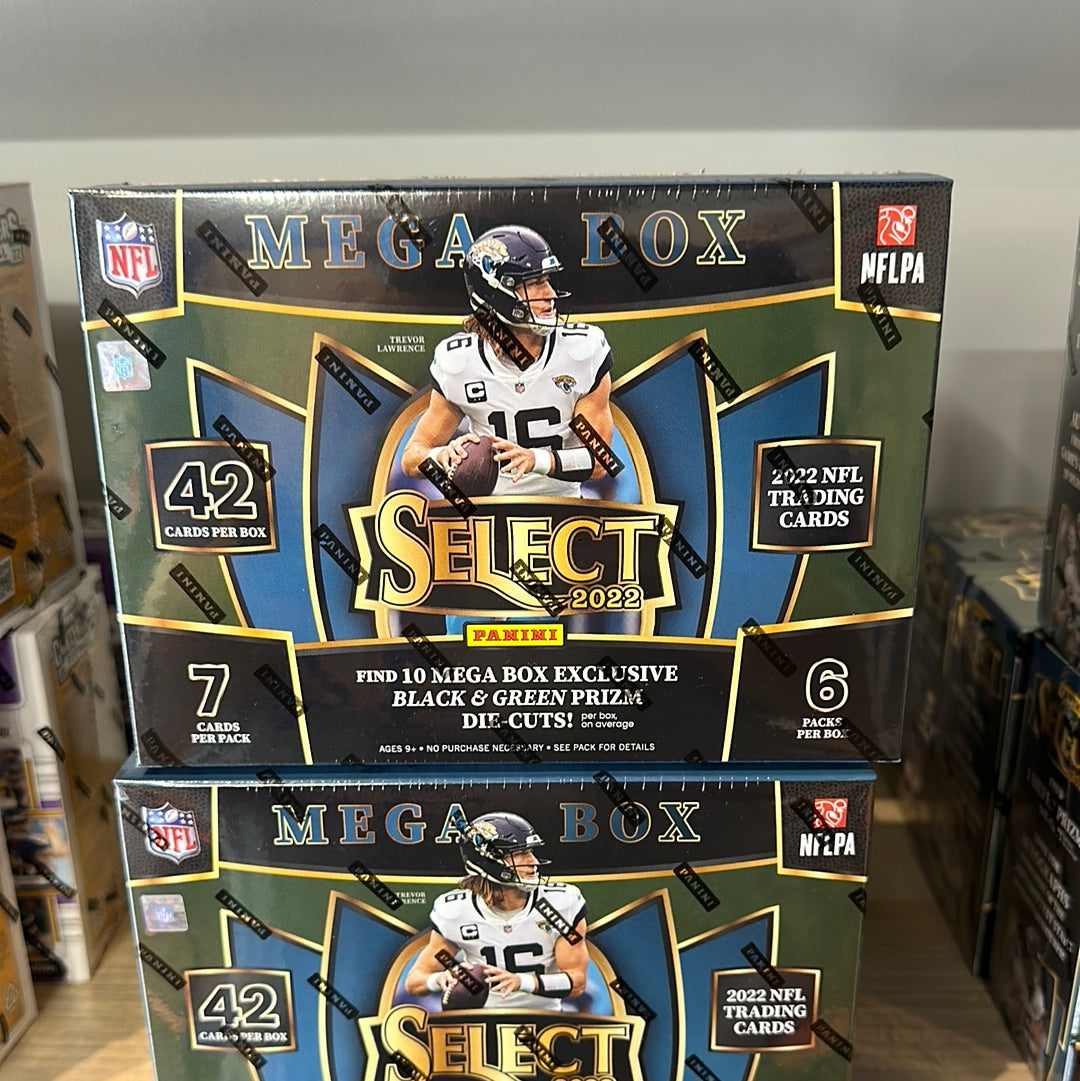 2022 Panini Nfl Select Draft Picks Football Trading Card Mega Box : Target